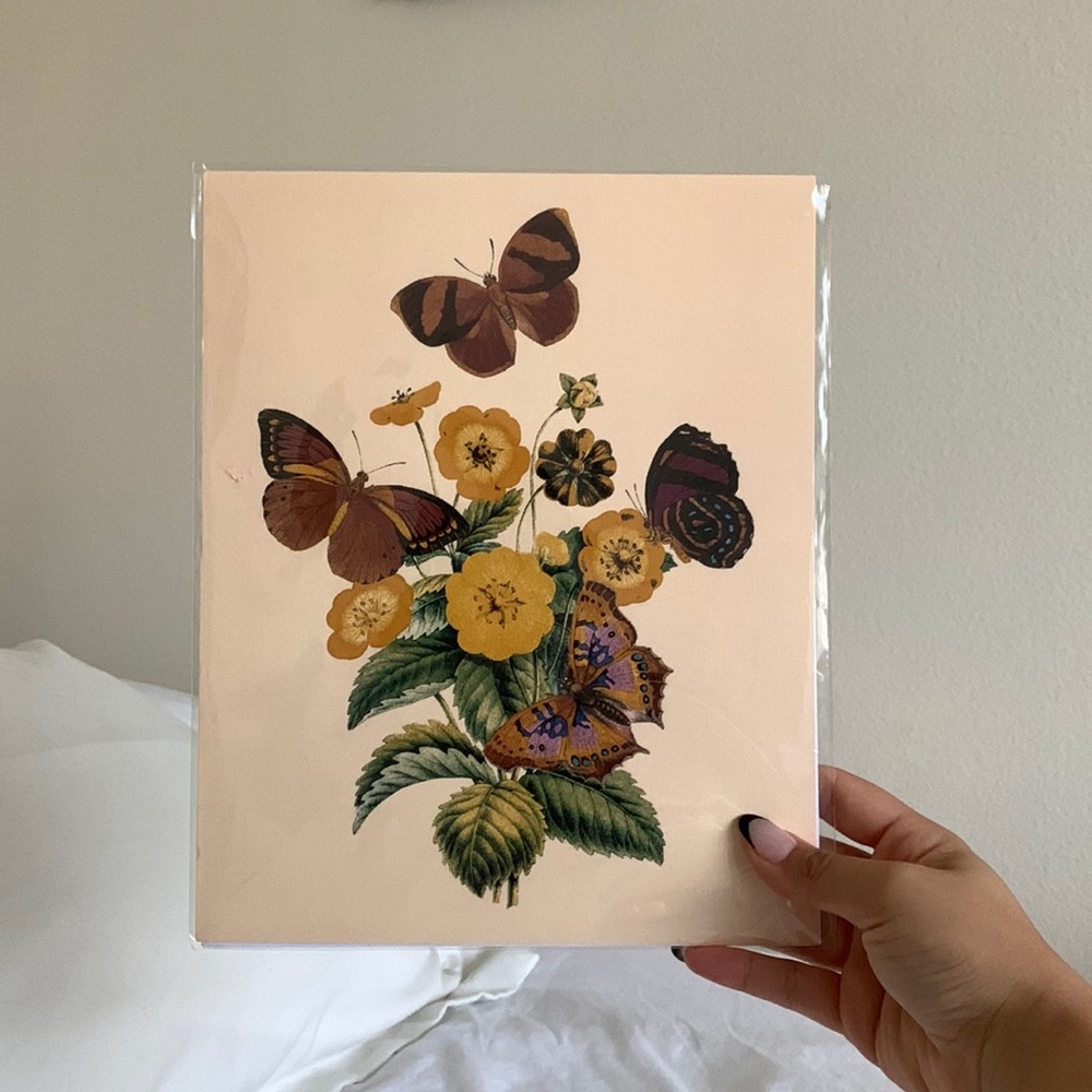 Floral wall print